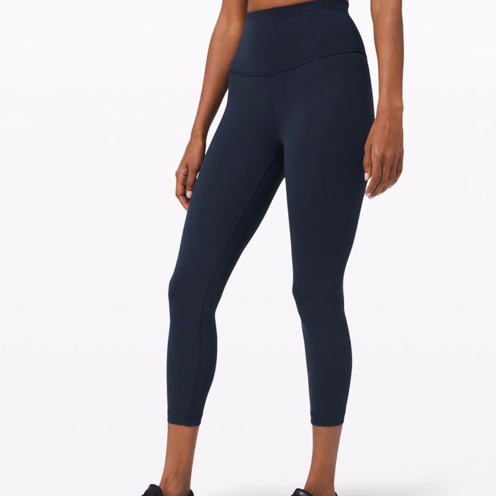 *NWT* lululemon Wunder Under HR *FLux CROP 21" NAVY 8